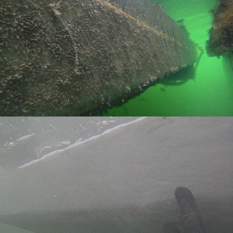 Underwater piling and hull inspection